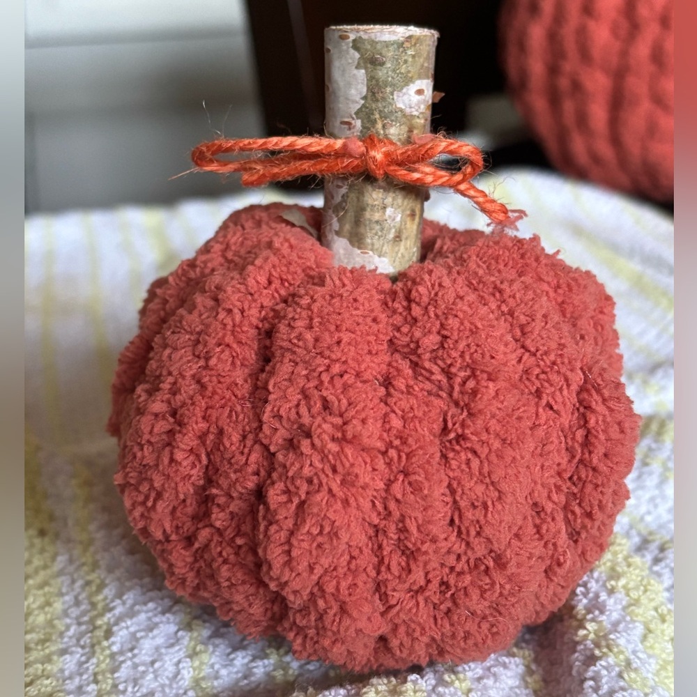 Cozy Textured Pumpkin Decor